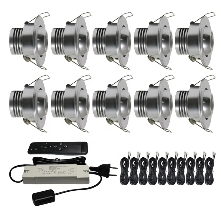 DC12V 1W mini spot LED recessed down light