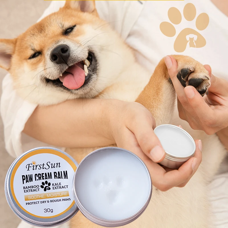 Firstsum Bulk Customised Organic Natural Protect Moisturizing Wax Deodarant Paw Care Cream Cat Dog Pet Lip Nose And Paw Balm