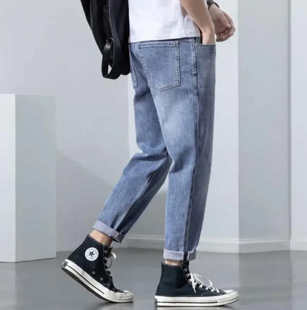 OEM ODM Customized Summer Jeans Casual Pants Fashion Harem Denim Jeans for Men