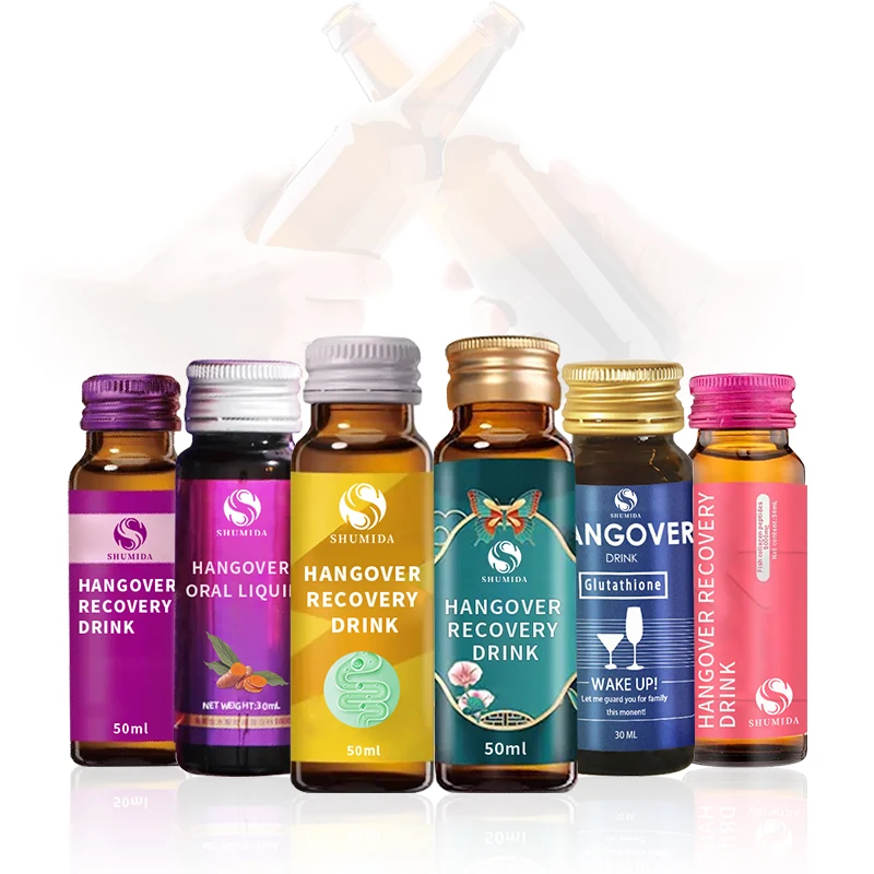 OEM ODM Vegan Herbal Anti-Alcoholic Herbal Liver Relieve Hangover Recovery Milk Thistle Sober Up Hangover Drink