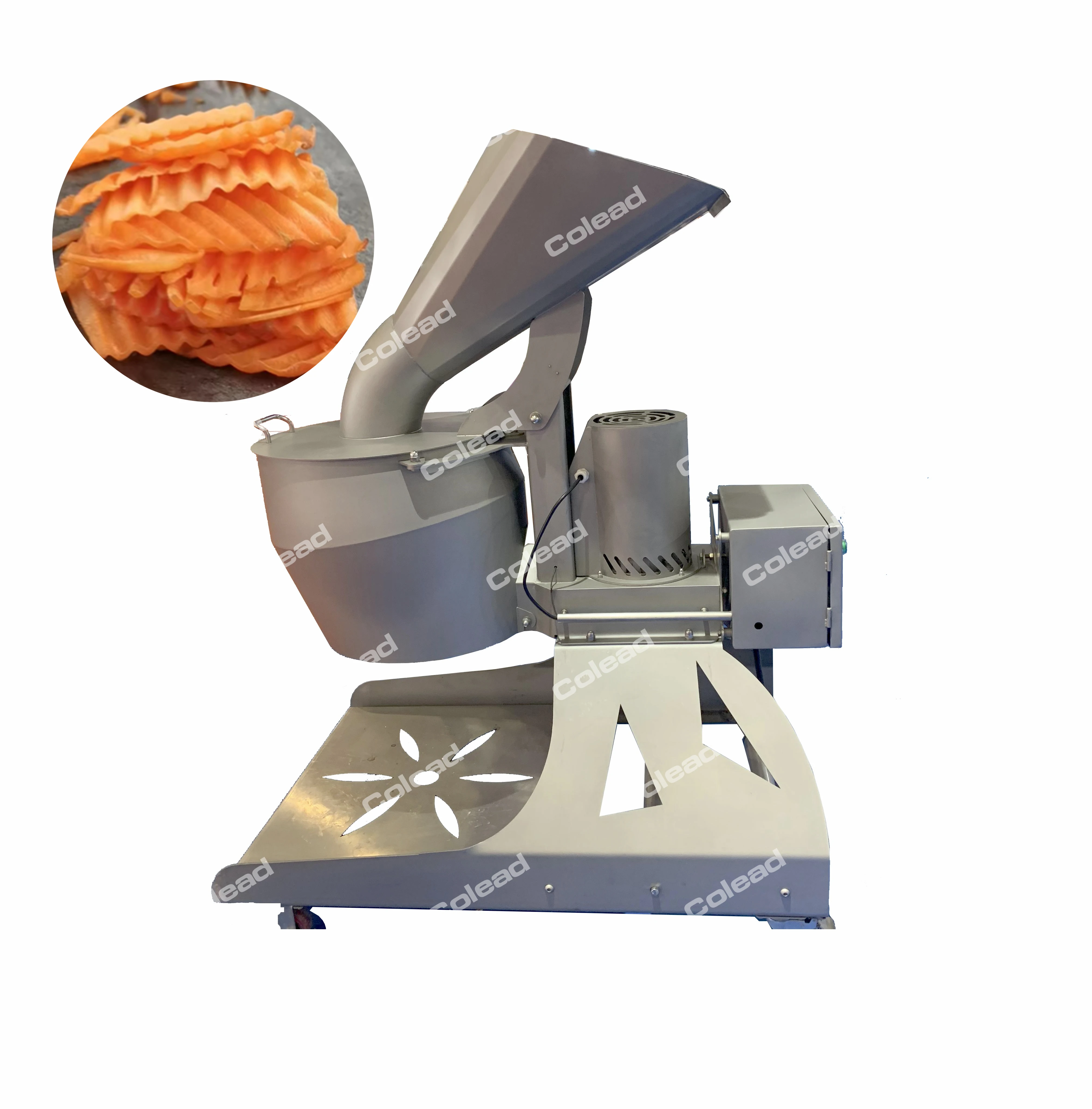 Industrial Potato Slicing Machine  Wave Chips Cutting Machine