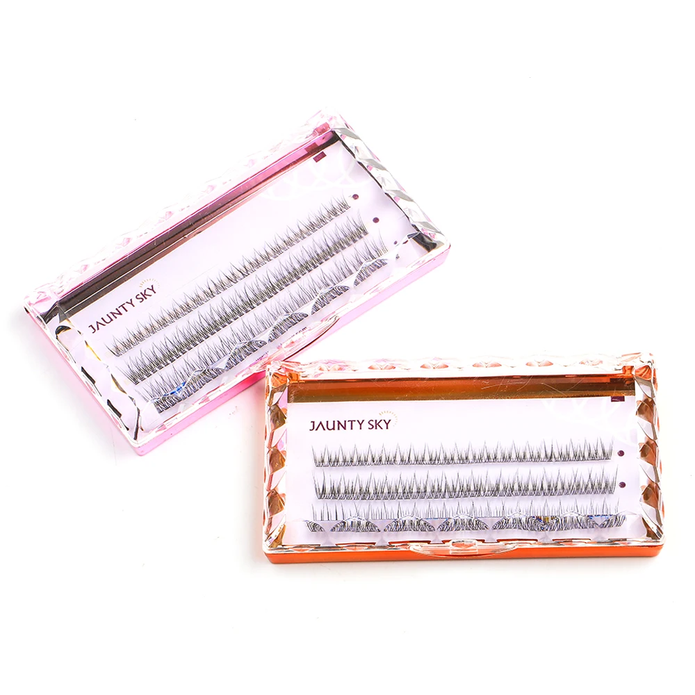 Jaunty Sky 3D Effect Segmented DIY Eyelash Extensions High Quality Super Soft False Mink Color Eyelashes Cluster Eyelashes Kits