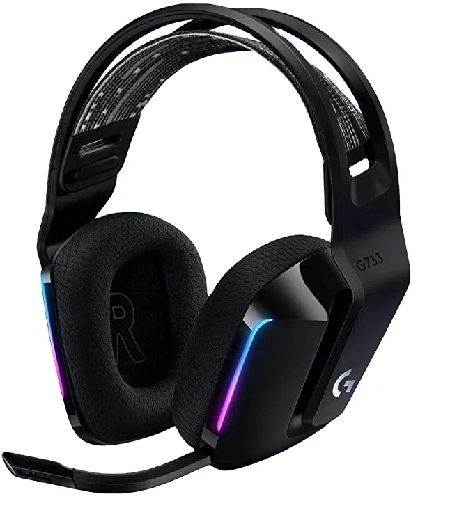 Logitech G733 LIGHTSPEED Wireless RGB Gaming Headset PRO-G DTS Headphone X 2.0 surround sound Suitable for computer gamers