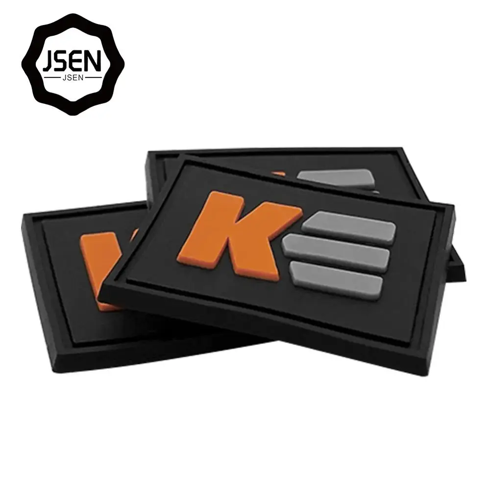 
Wholesale Cheap Custom Private Clothing Embossed Brand Name Logo Soft Silicone PVC Rubber Patch Label For Garment 