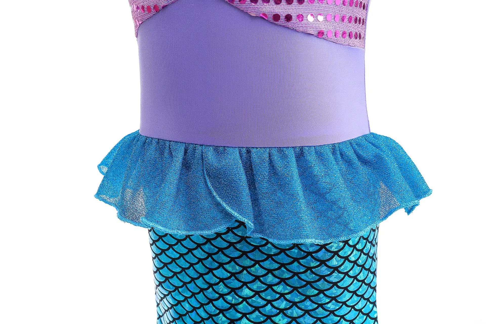 Party Carnival Anime Cosplay Dress Summer Mermaid Costume For Girls
