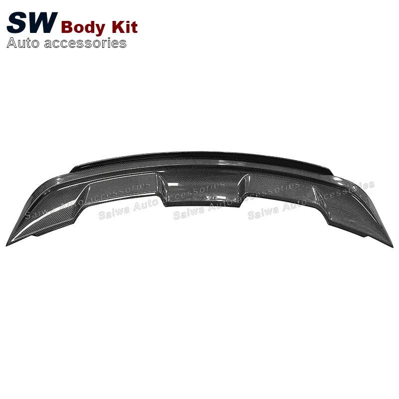 Carbon Fiber GT500 V2 Style Mustang Spoiler For Ford Mustang 2015-2021 Rear Spoiler Lip Guide Wing Lip Rear Wing Body kit