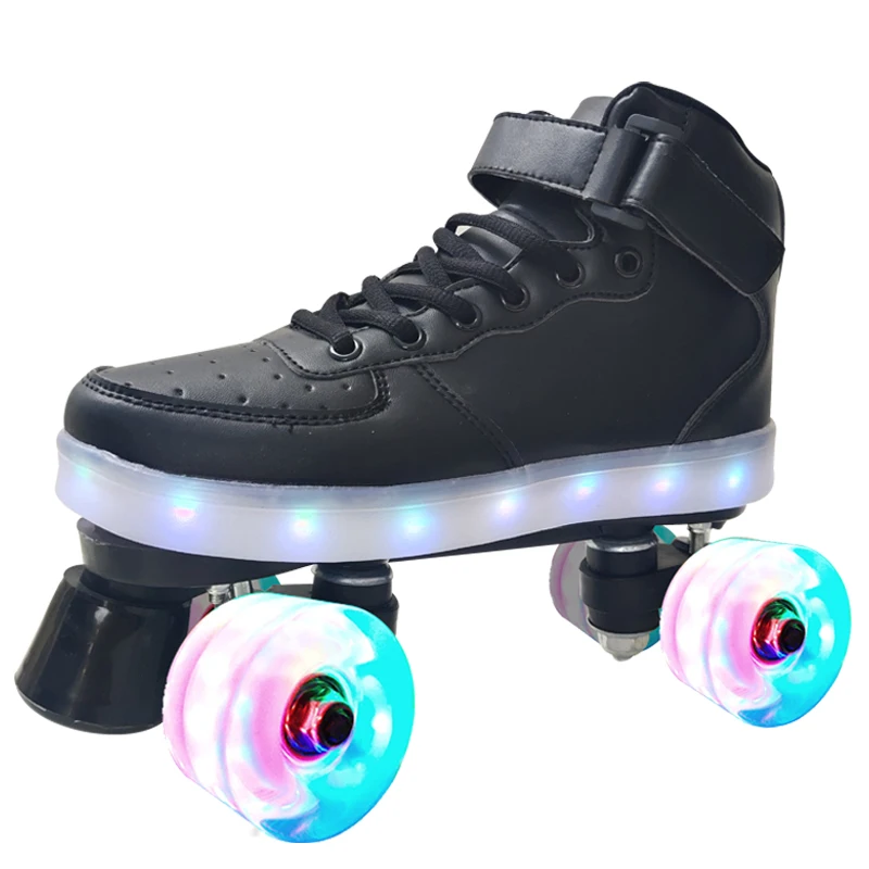 Attractive Price New Type Wave Skate Explosive Flash Pour Ado Double Row Skates