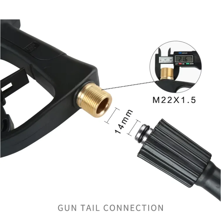 Yaoen 4000psi High Pressure Washer Gun with 3/8 Swivel Inlet Cleaning Equipment and Quick Release Connector