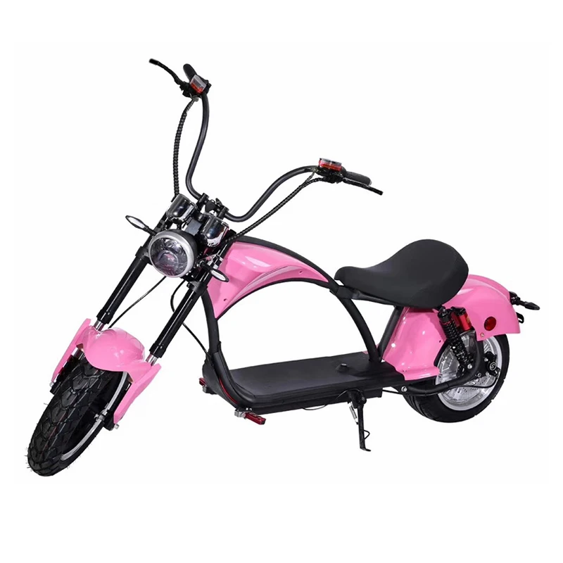 Electric Scooter Retro E Motorcycle 2kw LCD Display Reverse Gear Hydraulic Shock Absorber Removable Battery Citycoco