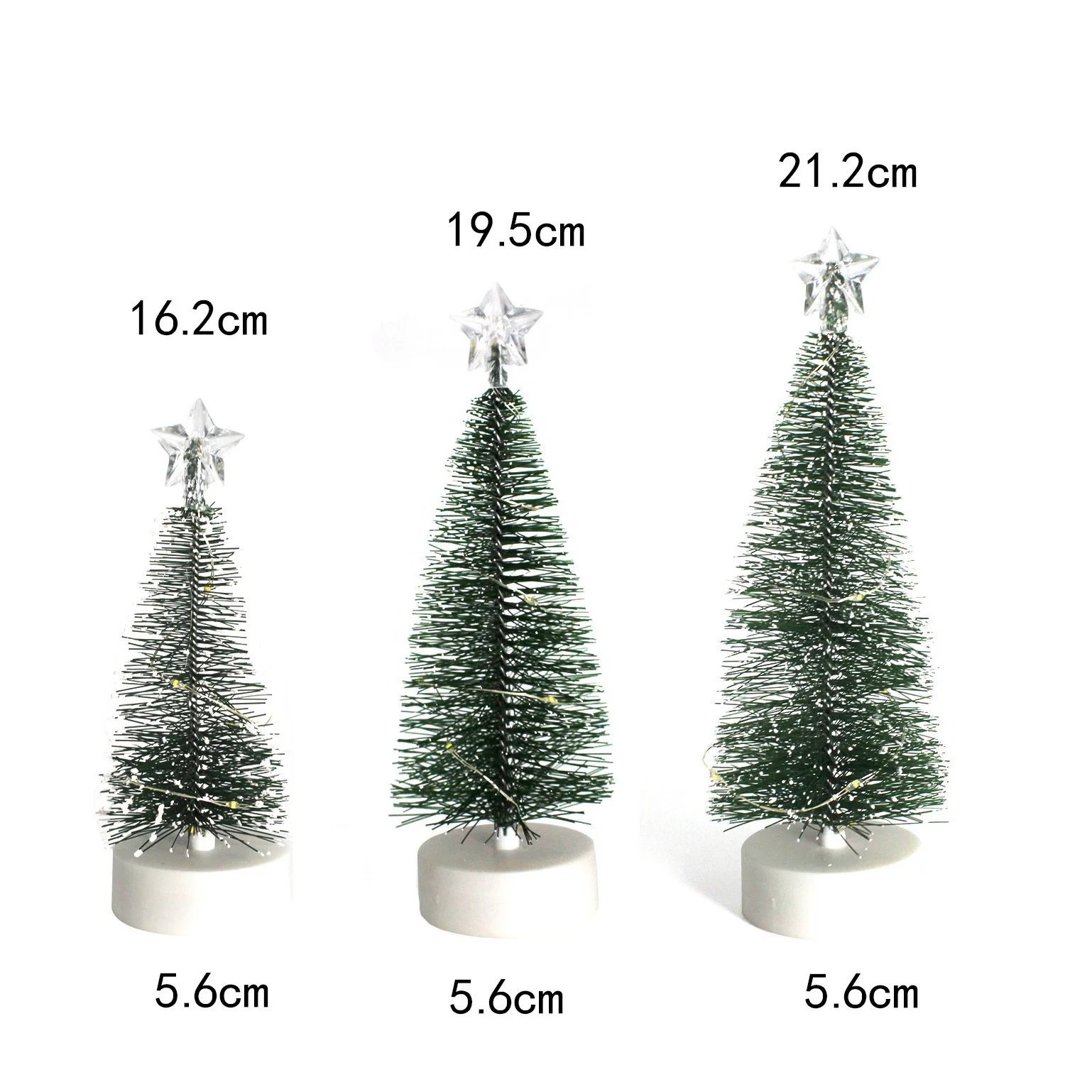 Mini small modern Christmas with led lights artificial trees for indoor desktop home decorative