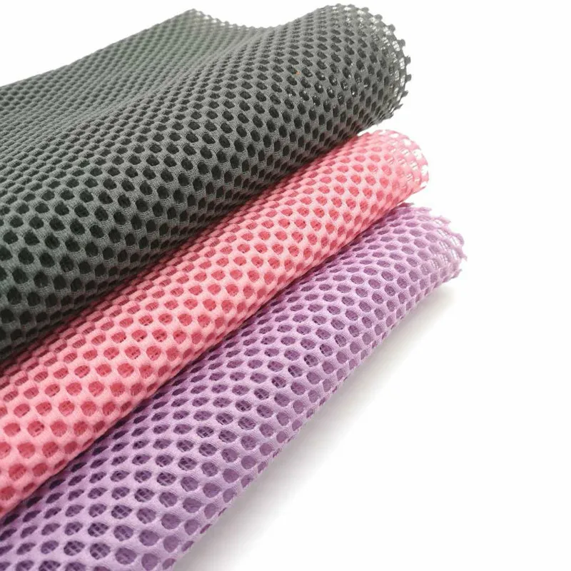 Polyester Fabric car seats fabric factory direct honeycomb soft mesh fabric for sports shoes school bag laundry bag