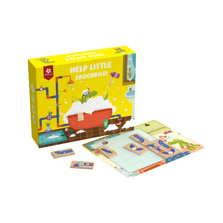 
Wooden Puzzle Block Logic Educational Board Games Educational Montessori Toy For Kids 