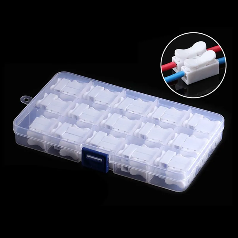 press terminal quickly release no screw cheap price double ways wires extending terminal box set