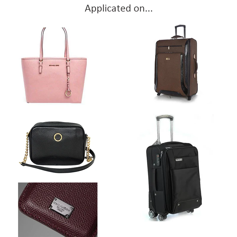 Embossed metal name plates for clothing/garment/bag