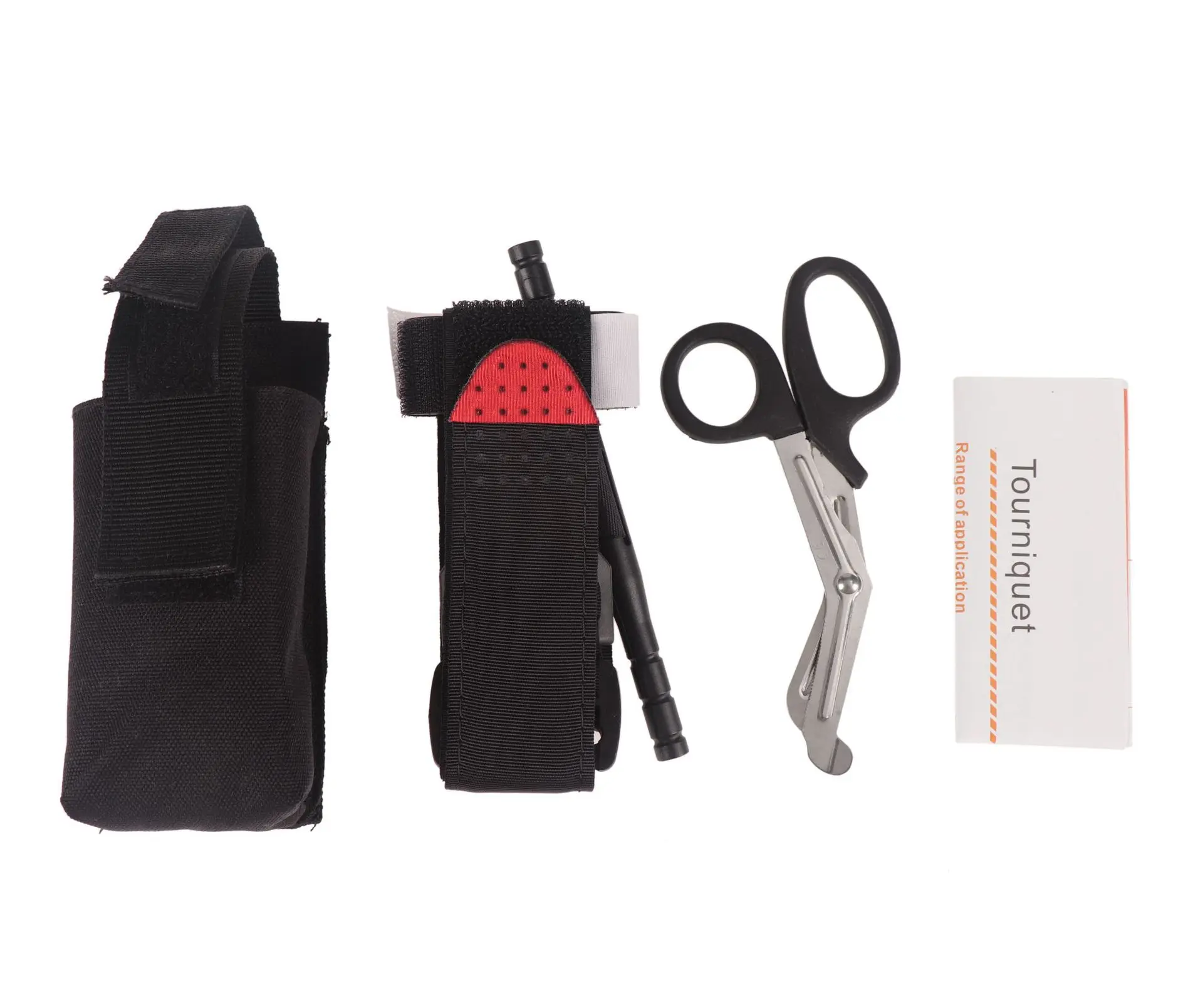 Tactical Tourniquet Kit with Turnakit Trauma Shears EMT Molle Tourniquet Holder Pouch for Outdoor Hiking First Aid Emergency