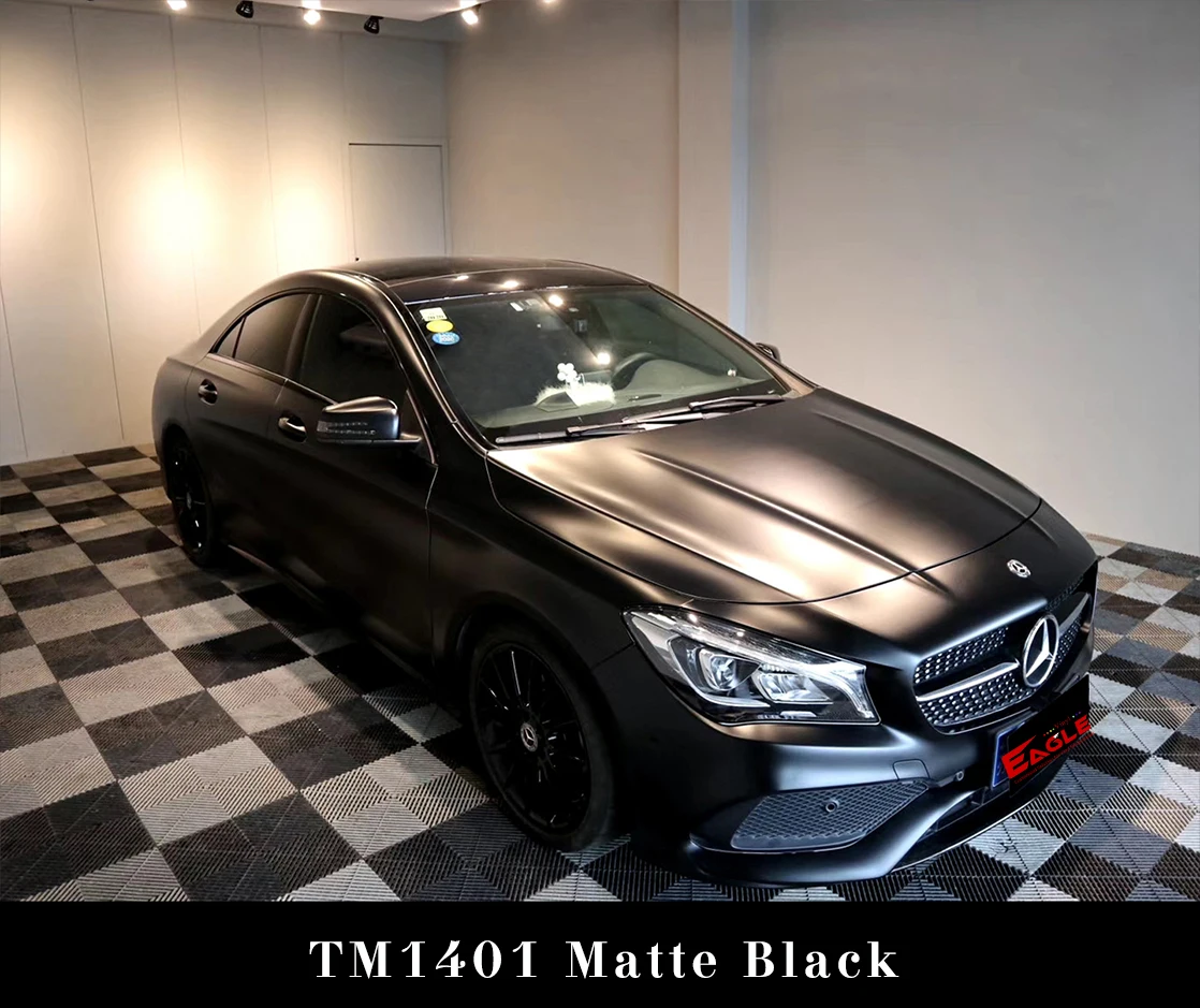 Eagle Super Matte Black Car Wrapping Paper Auto Body Film Vehicle Tint Vinyl With Air Bubble Free