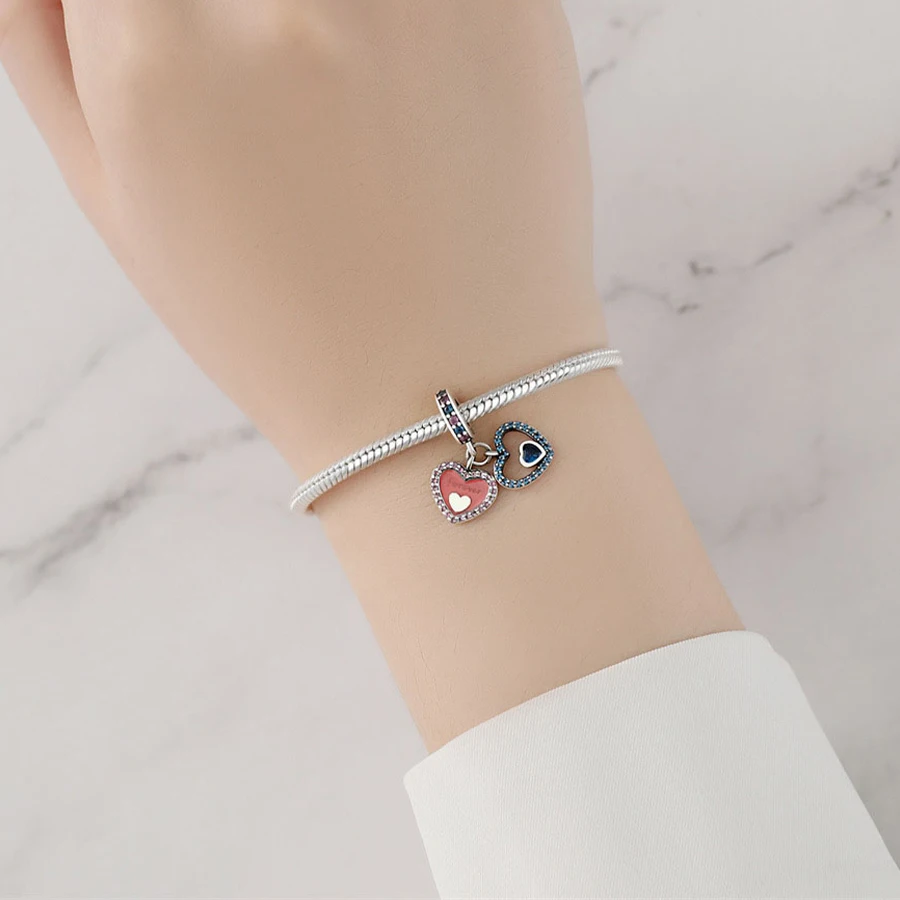 New Arrival High Quality Fine Charm Bracelet Necklace DIY Jewelry Accessories S925 Silver Zircon Beads Pendant Collection