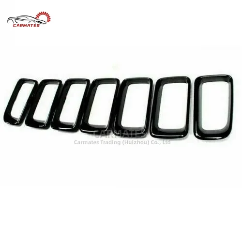 CARMATES Brand new Radiator Grille Trim Ring Kit 68192204AA for Jeep Compass 2011 2012 2013 2014 2015 2016
