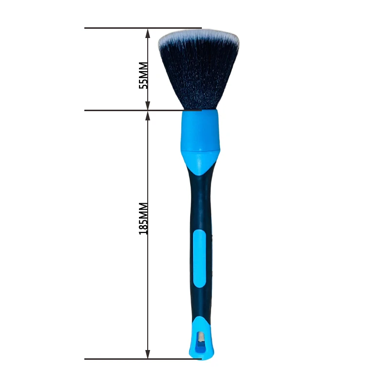 2022 New High Quality  Car Detailing Brush Set TPR Rubber Handle Replaceable Brush Head 3 Pack  With Box Package