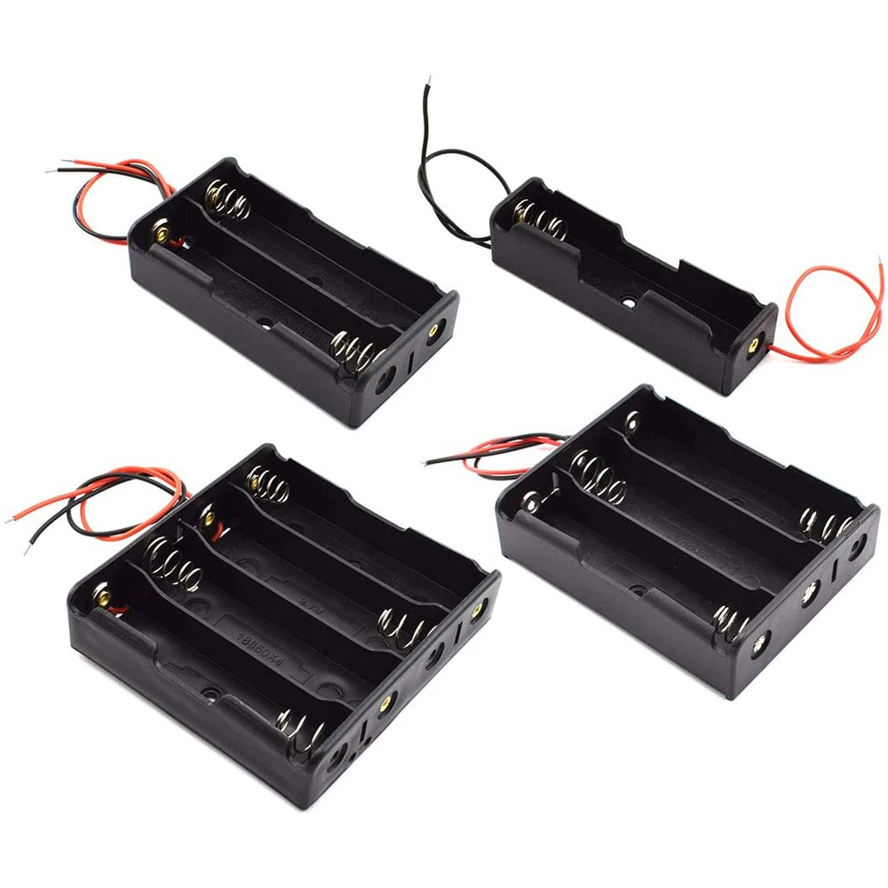 Корпуса для внешнего аккумулятора ABS 18650 1X 2X 3X 4X контейнер хранения аккумуляторов батарей 1 2 3 4 слота с жестким