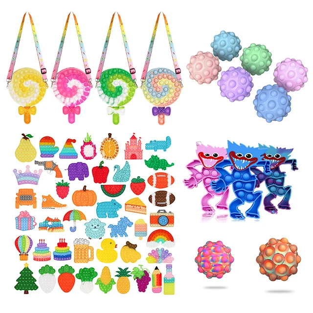 Рождественские подарки, новый силиконовый фиджет, сенсорные игрушки для детей