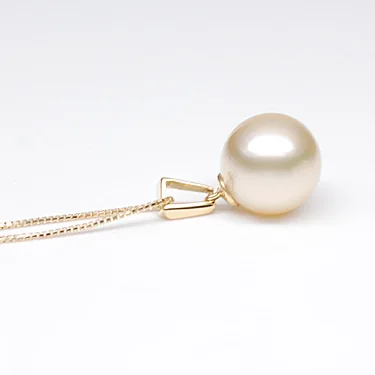 
Qifu Elegant 14K White Gold Pendant 9.5-10mm AAA Black Tahitian Pearl Jewelry customized 