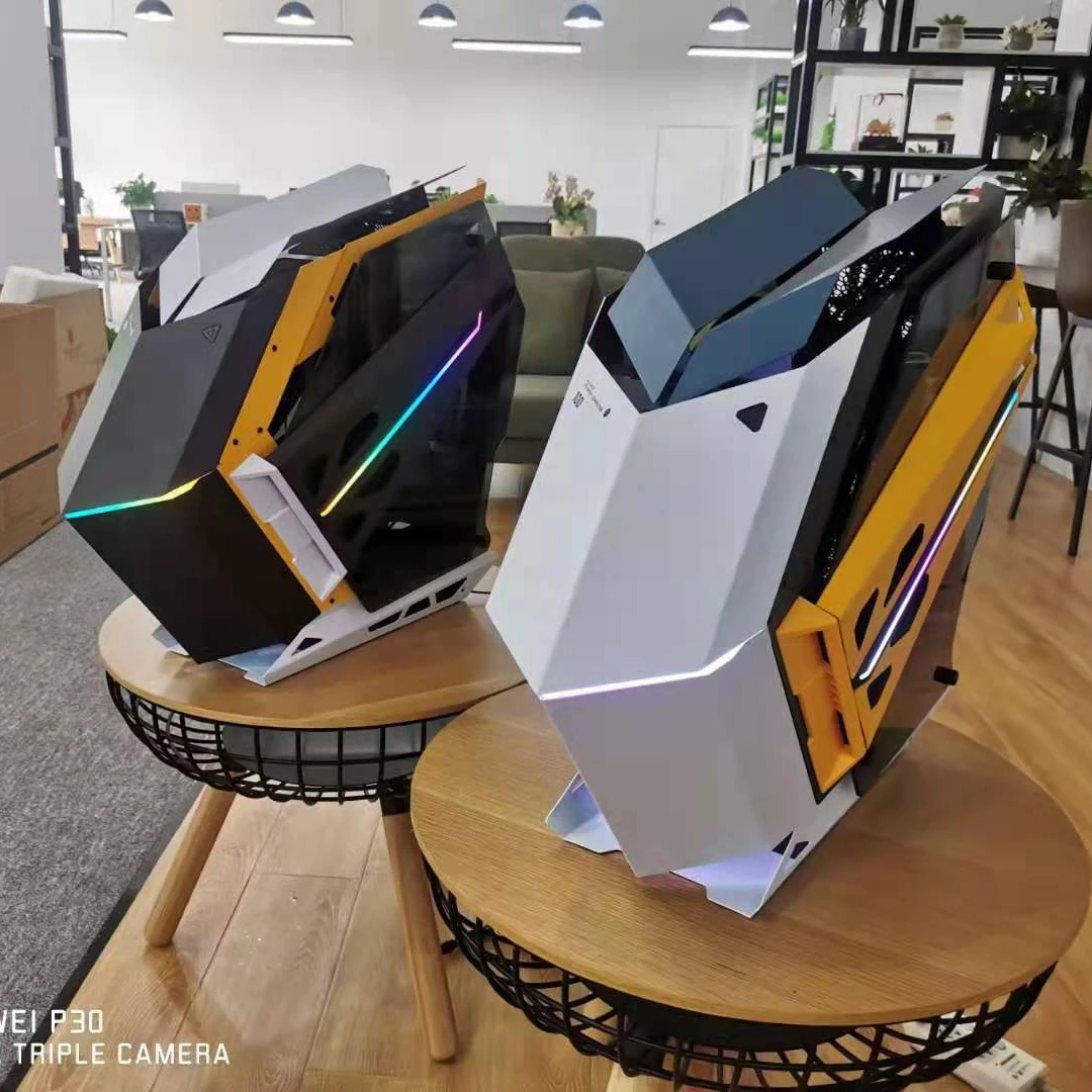 Portable cpu cabinet computer case with cooling system cabinet pc