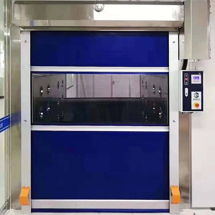 Cheap price plastic fast rolling doors electric clean room automatic high speed pvc roller shutter door