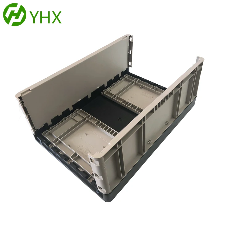 
Factory direct selling foldable outdoor plastic moving logistic box plastic storage turnover box with lid 