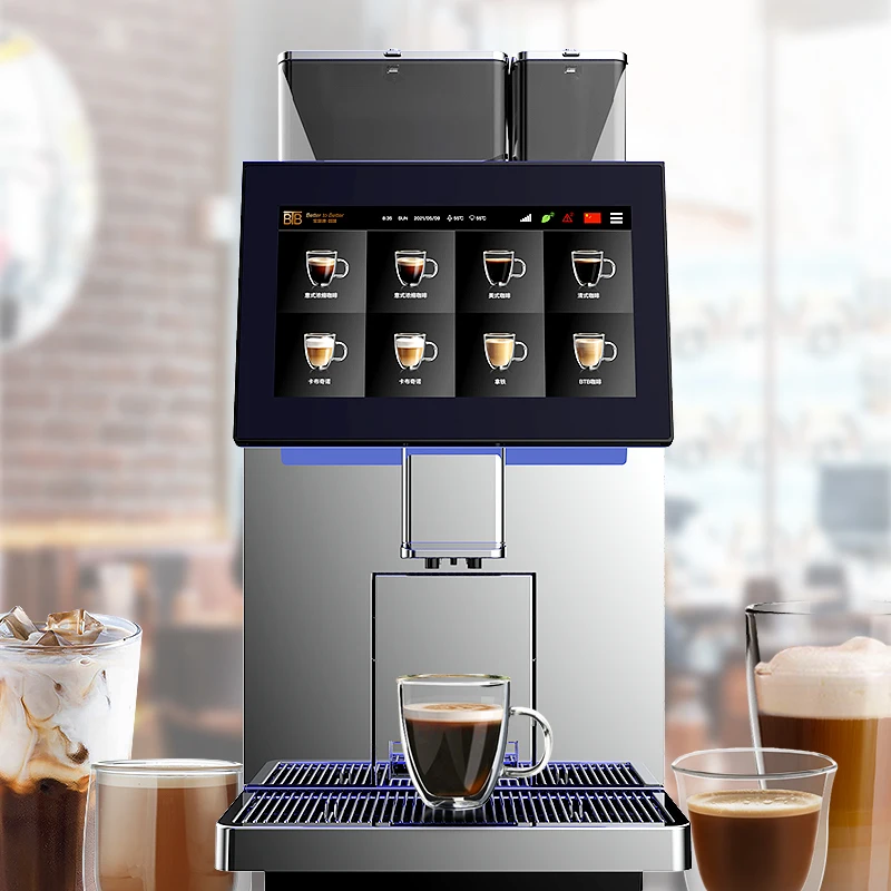 Cafe Countertop Heavy Duty Professional Coffee Maker Industrial Fully Automatic Coffee Machine