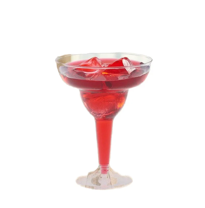 10OZ Transparent Plastic Cup PS Detachable Tall Cup Colorful Margarita Cocktail Cup