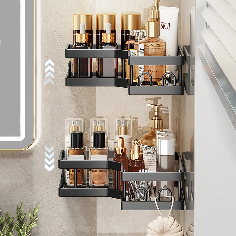 Home hotel bathroom Toothbrush Organizer shelf Wall Mounted toiletries storage Soap basket rack Easy installation drying holder