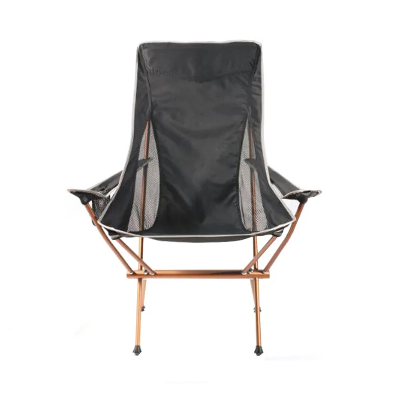 Factory Directly Non-slip Rubber Foot Ultralight Aluminum Frame Good Ventilation Seat Fabric Folding Beach Sunbathing Chair