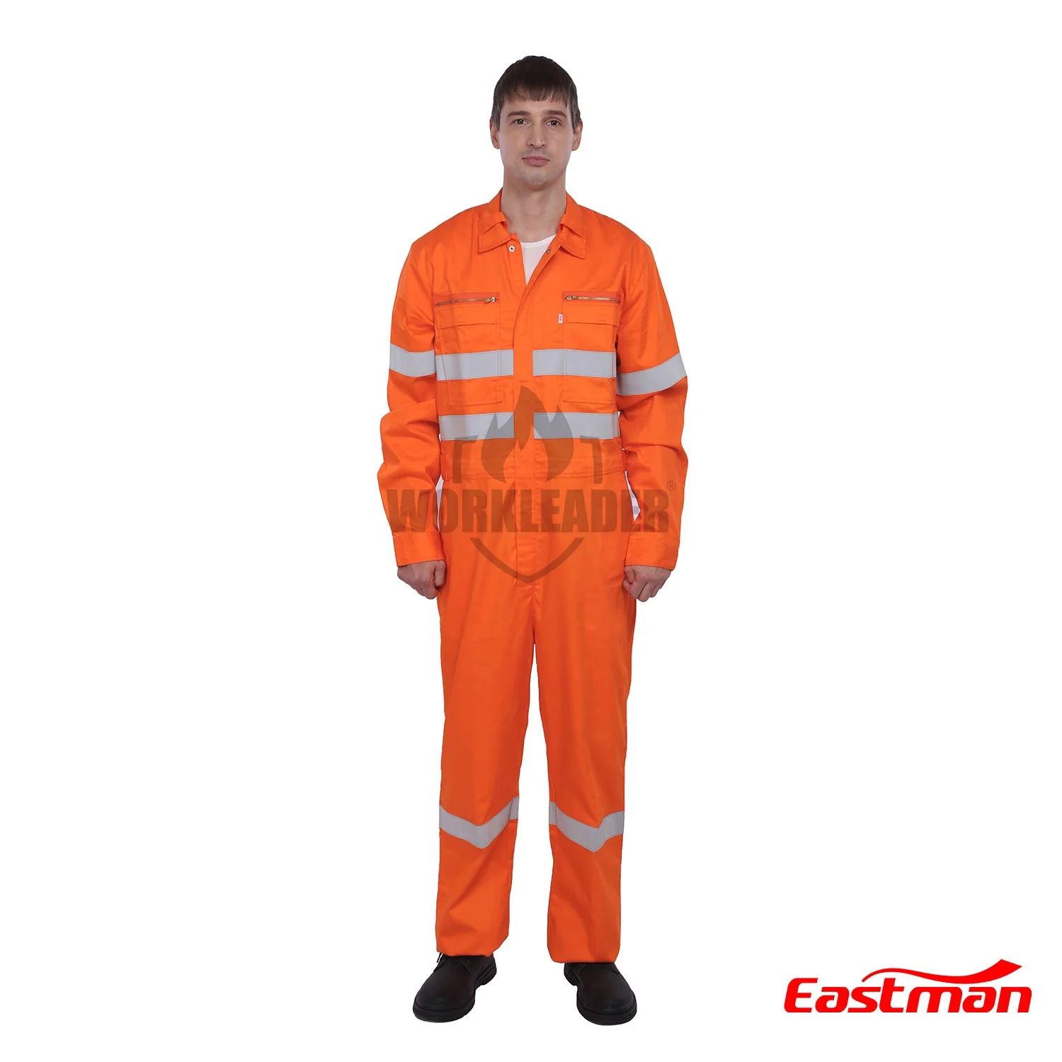 Customized Safety Hi Vis Flame Resistant Vented  Long Sleeve Cotton Coverall FR clothing for Oil & Gas