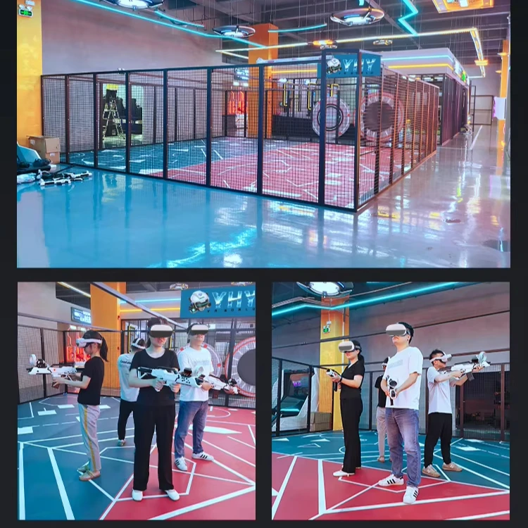 Free Roaming Virtual Reality Room 9d Simulator Game 4-6 Players VR Zone Shooting Game Machine