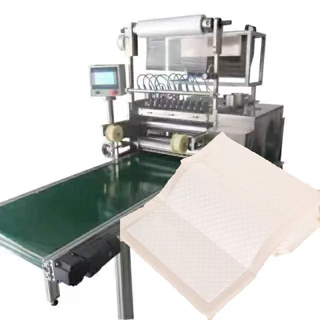 OEM High Speed Disposable Underpad Making Machine Urine Pad Pet Mat Making Machine