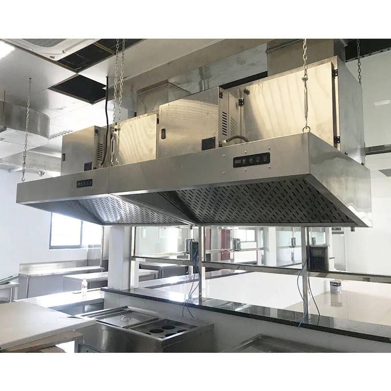 Коммерческая кухонная вытяжка с электростатическими осадителями