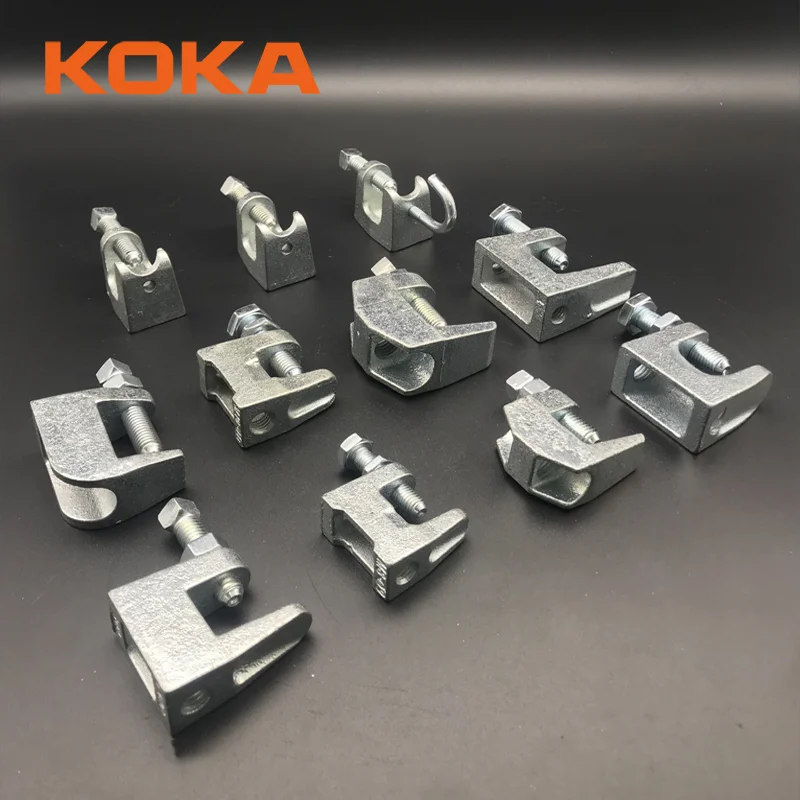 Highcraft DMCT-HF38-10 Junior Beam Wall Ceiling Mount Vertical Piping Support-Clamp for Copper, PVC Tubing, 3/8 in, Electro