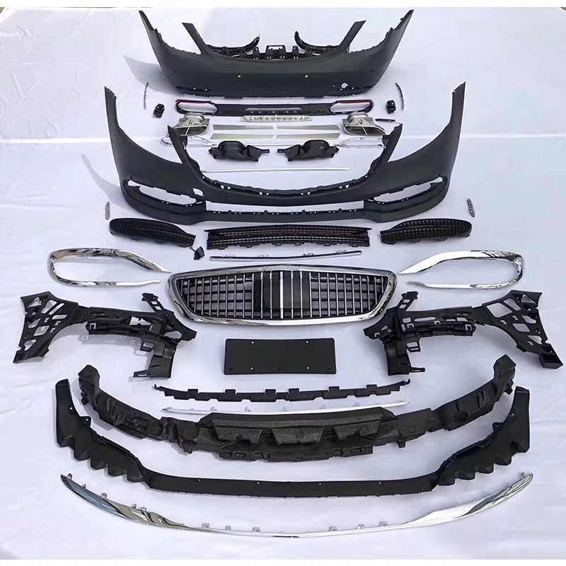 Автомобильные детали высококачественные бамперы из полипропилена для mercedes benz S-class W222 изменение на Maybach стильная Решетка переднего бампера