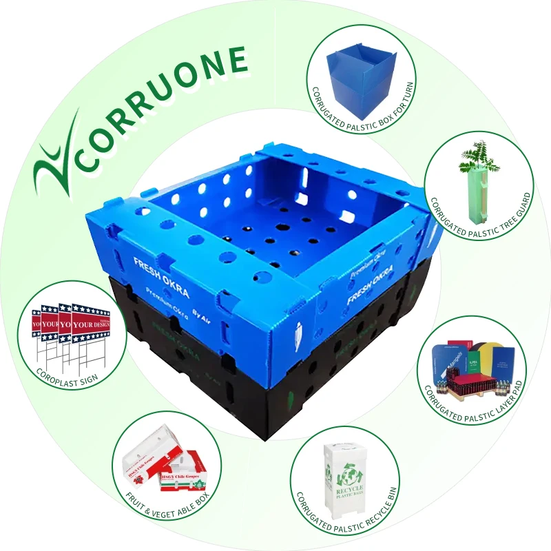 Hot Selling Custom Waterproof Stand Foldable Moving Hard Corrugated Plastic Egg Storage Turnover Drawers Boxes