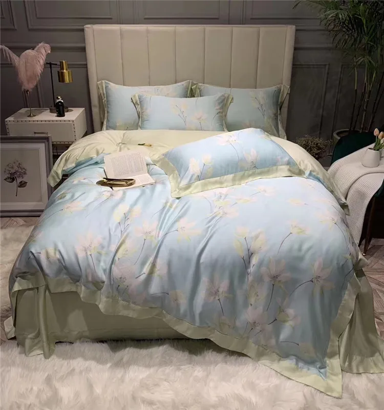 100% Eucalyptus Fiber Bed Linen Luxuriously Comfortable 4-Piece Tencel Lyocell Sheet Set