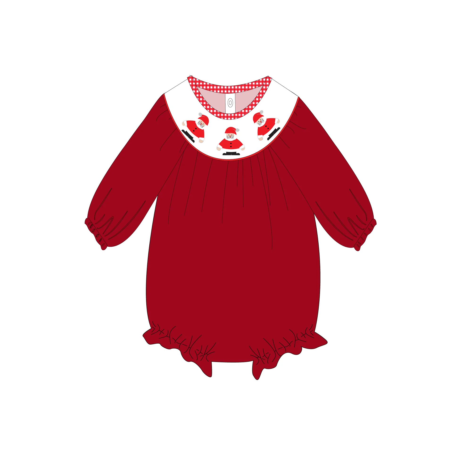 Yihui ODM Christmas Autumn/Winter Little Girl Clothing Oem fashion 3m-5t Sweet soft baby girl onesie overalls romper