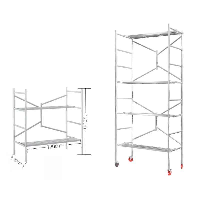 High Quality Portable Folding Scaffoldings Multifunctional Steel Load Capacity Foldable Design