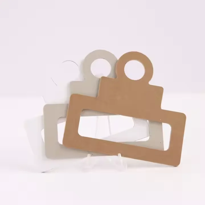 Manufacturer Custom Recycled Kraft Packaging Hanger Eco-friendly Custom Printed cardboard Clothing paper hanger