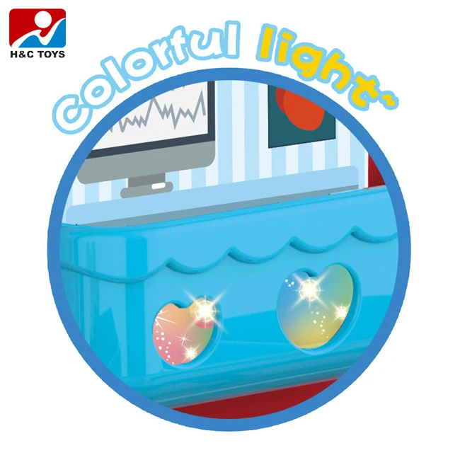 Pretend play doctor car plastic mini medical instruments kits toys kids doctor cart toy HC536692