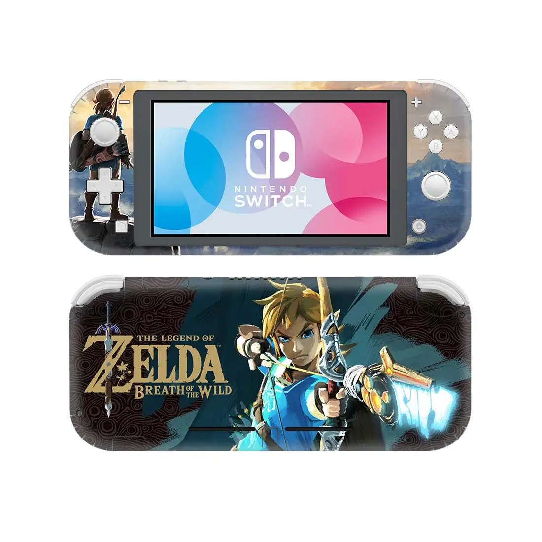 Customized The Legend of Zelda Breath of the Wild Hyrule Warriors Age Of Calamity Nintendo Switch Lite Skin sticker