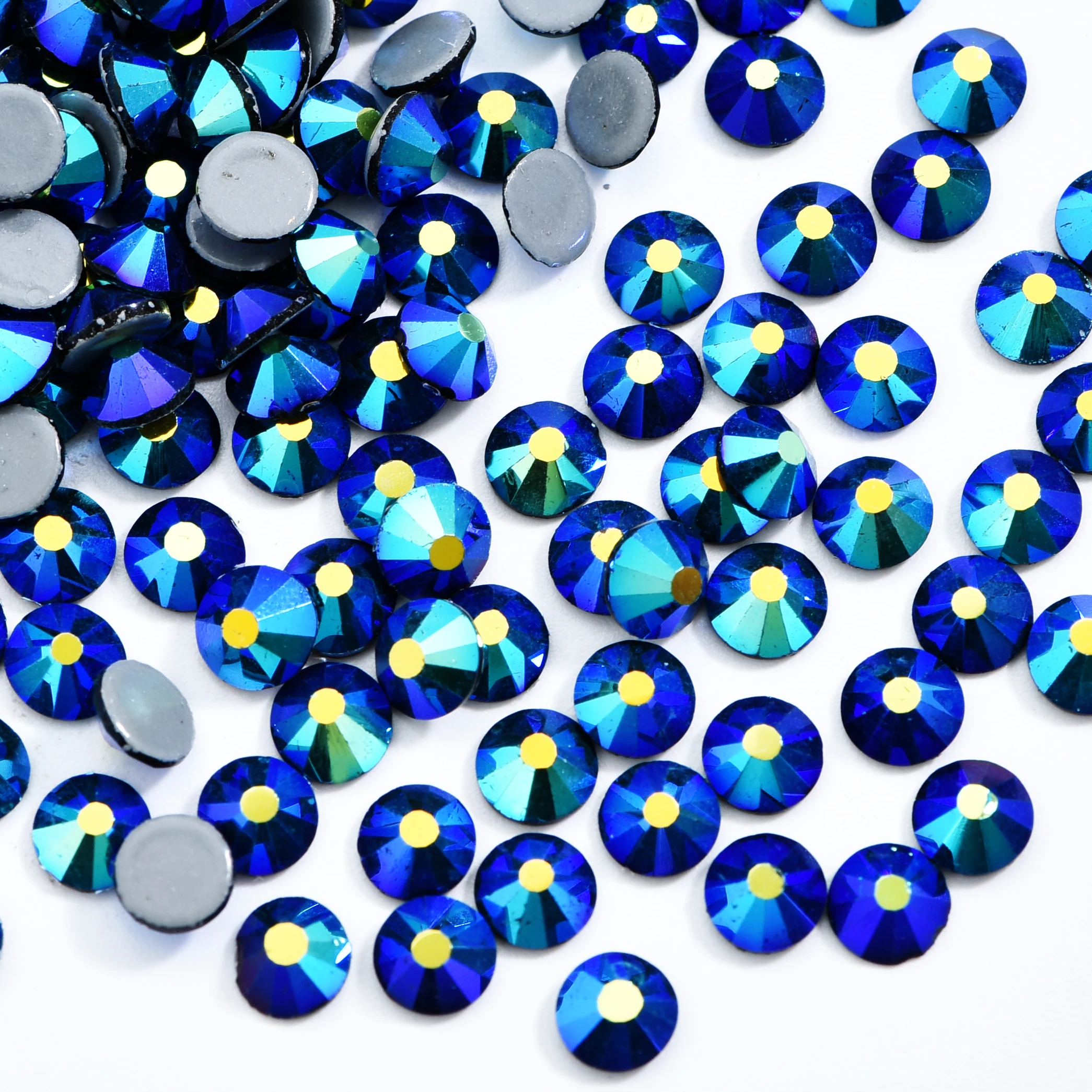 Wholesale 1440pcs/ Bag Rhinestone in Bulk AB Colors Hotfix Flat Back Glass Rhinestones For Clothes Dec