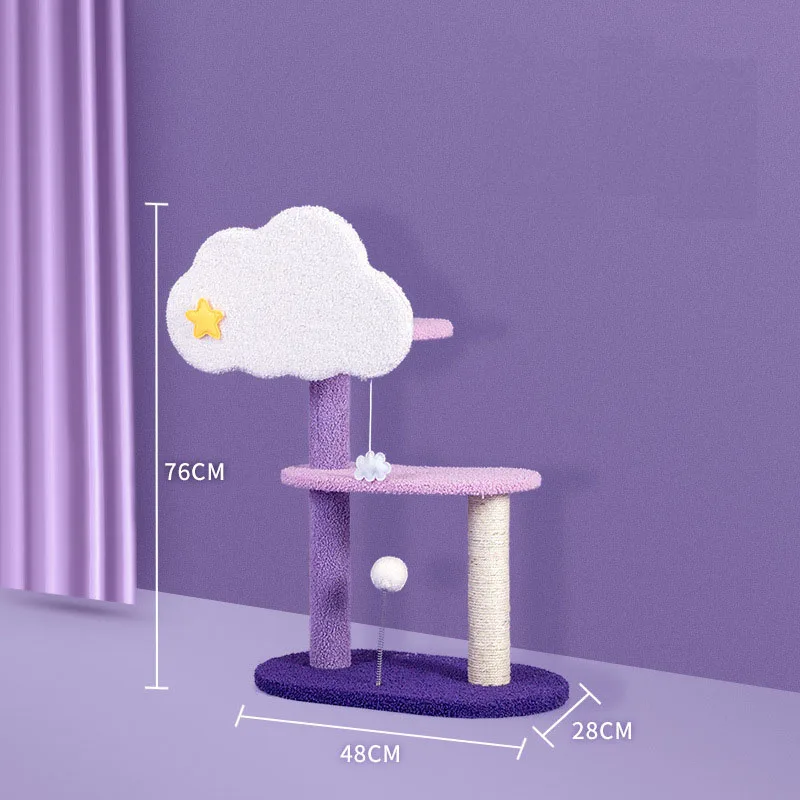 Wholesale OEM Custom Available Pet Furniture Cat Climbing Fram Tree House Tower Trees With Sisal Scratcher