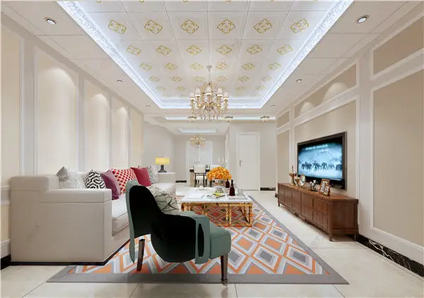 60*60 Vent Teak Wood Mount Wooden Building Material Grid For Bathroom Aluminum False Ceiling Corrugated Ceiling Panel