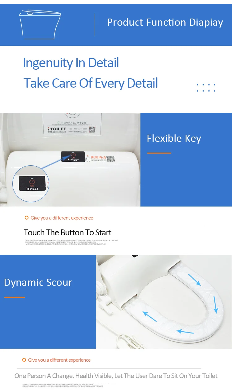 Fengjie Intelligent Smart heated Sanitary Electric disinfection automatic cleaning automatic toilet seat cover